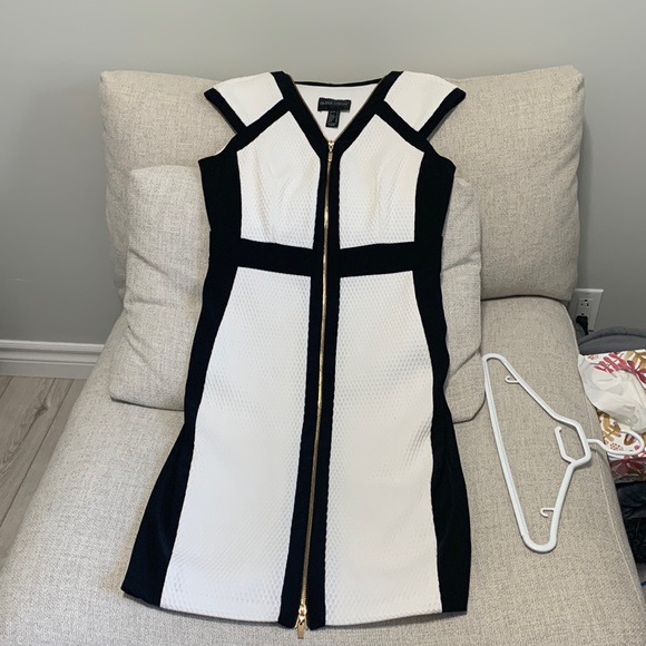 Workwear dress / evening dress - black and white - Picture 1 of 2